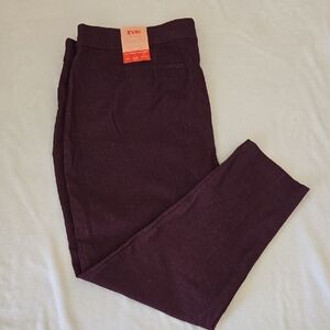 NWT EVRI Women's Dark Purple Ankle Pants Size 20W